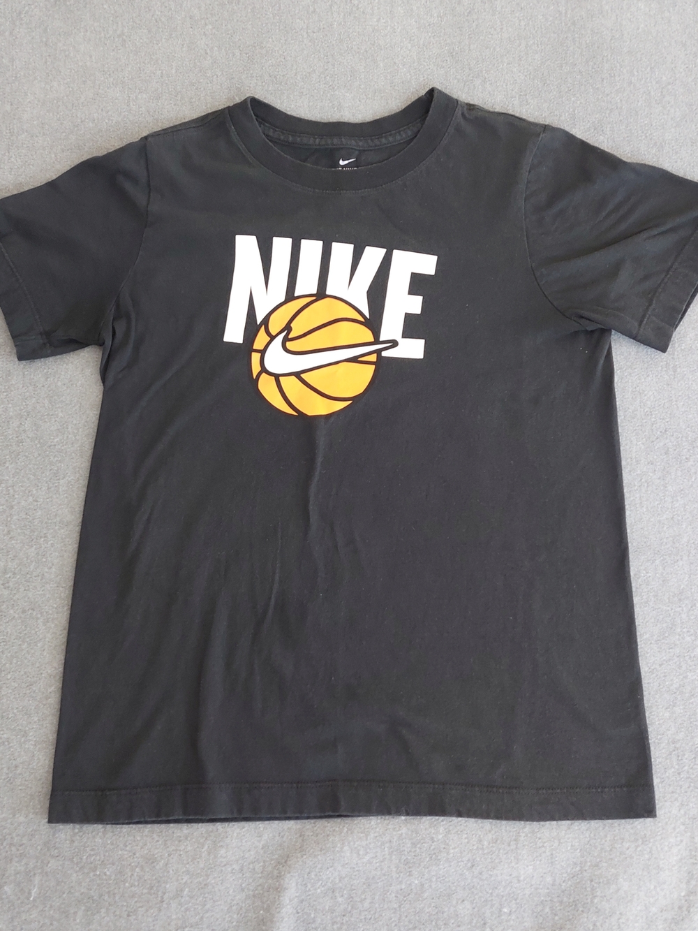 Nike Black Tee with Orange Basketball Logo - Picture 2 of 4